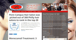 Desktop Screenshot of penncampushairsalon.com