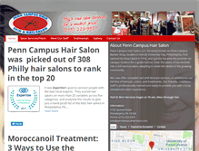 Tablet Screenshot of penncampushairsalon.com